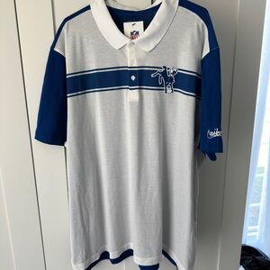 NWT Nike Dri-Fit Indianapolis Colts RETRO Logo Golf Polo Shirt Mens Size 3x XXXL